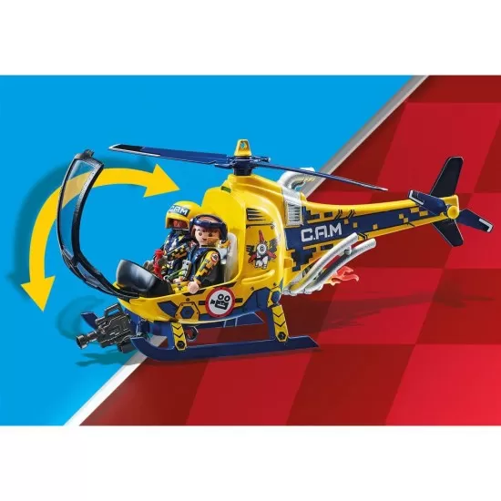 Playmobil Stunt Show - Elicopter cu echipaj Playmobil Stunt Show - Elicopter cu echipaj
