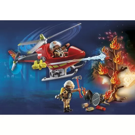 Playmobil City Action - Elicopter de pompieri cu 2 figurine Playmobil City Action - Elicopter de pompieri cu 2 figurine