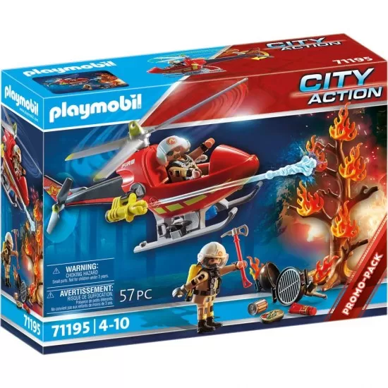 Playmobil City Action - Elicopter de pompieri cu 2 figurine Playmobil City Action - Elicopter de pompieri cu 2 figurine