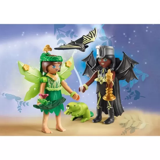 Playmobil Ayuma - Forest Fairy si Bat Fairy cu animalute Playmobil Ayuma - Forest Fairy si Bat Fairy cu animalute