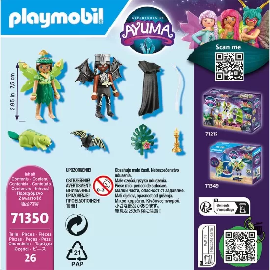 Playmobil Ayuma - Forest Fairy si Bat Fairy cu animalute Playmobil Ayuma - Forest Fairy si Bat Fairy cu animalute