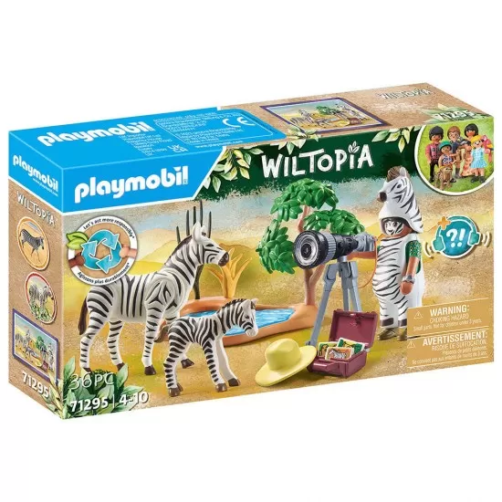 Playmobil Wiltopia - Fotograf si zebre Playmobil Wiltopia - Fotograf si zebre
