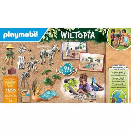 Playmobil Wiltopia - Fotograf si zebre Playmobil Wiltopia - Fotograf si zebre