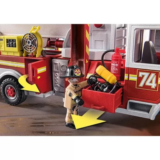 Playmobil City Action - Masina de pompieri cu scara turn Playmobil City Action - Masina de pompieri cu scara turn