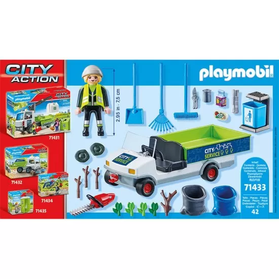 Playmobil City Action - Maturator de strazi cu vehicul Playmobil City Action - Maturator de strazi cu vehicul