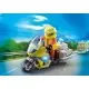 Playmobil City Life - Motocicleta galbena cu lumini Playmobil City Life - Motocicleta galbena cu lumini