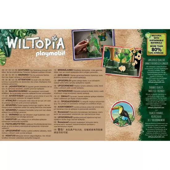 Set de joaca Playmobil Wiltopia - Padure tropicala Set de joaca Playmobil Wiltopia - Padure tropicala
