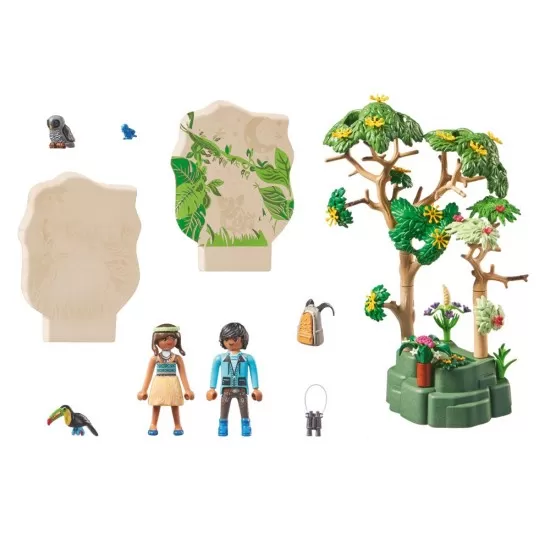 Set de joaca Playmobil Wiltopia - Padure tropicala Set de joaca Playmobil Wiltopia - Padure tropicala