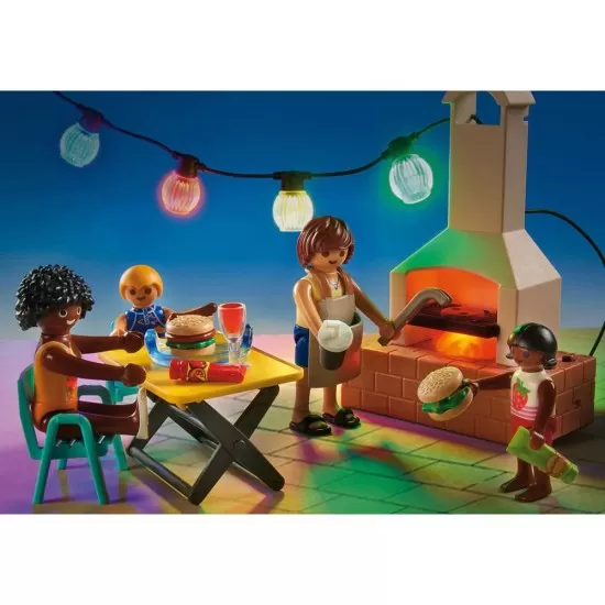 Playmobil City Life - Petrecere la piscina cu tobogan