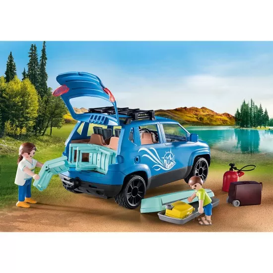 Playmobil Family Fun - Rulota cu masinuta Playmobil Family Fun - Rulota cu masinuta