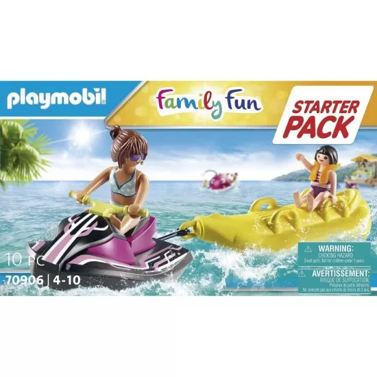 Playmobil Family Fun - Scuter de apa si barcuta banana