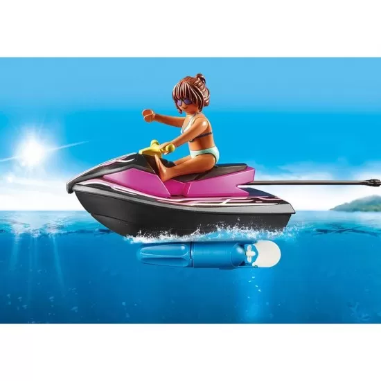Playmobil Family Fun - Scuter de apa si barcuta banana