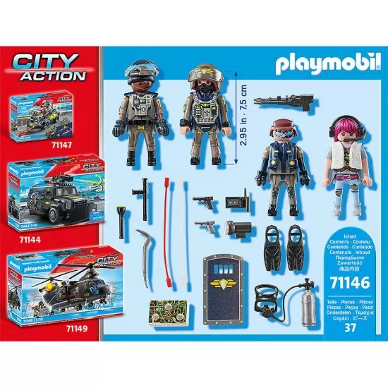 Playmobil City Action - Set figurine echipa SWAT