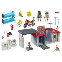 Playmobil City Action - Set mobil statie de pompieri si figurine