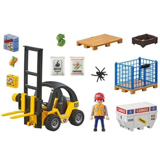 Playmobil My Life - Stivuitor cu marfa Playmobil My Life - Stivuitor cu marfa