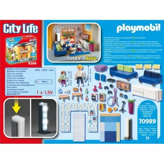 Playmobil City Life - Sufragerie cu lumina Playmobil City Life - Sufragerie cu lumina