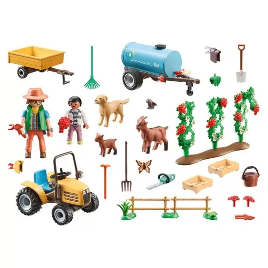 Playmobil Country - Tractor cu remorca si cisterna de apa Playmobil Country - Tractor cu remorca si cisterna de apa