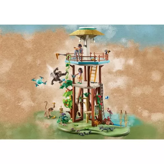 Playmobil Wiltopia - Turn de cercetare cu busola Playmobil Wiltopia - Turn de cercetare cu busola