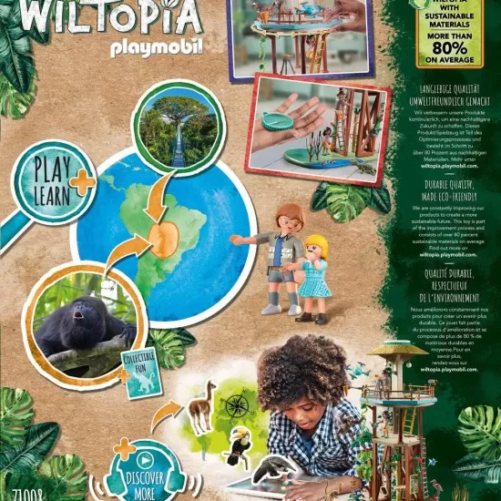 Playmobil Wiltopia - Turn de cercetare cu busola Playmobil Wiltopia - Turn de cercetare cu busola