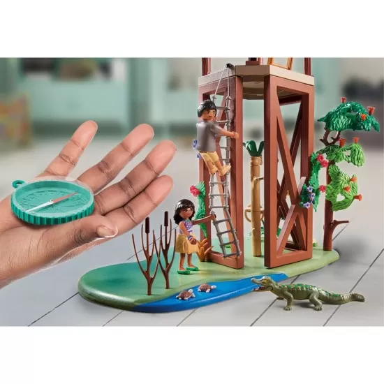 Playmobil Wiltopia - Turn de cercetare cu busola Playmobil Wiltopia - Turn de cercetare cu busola