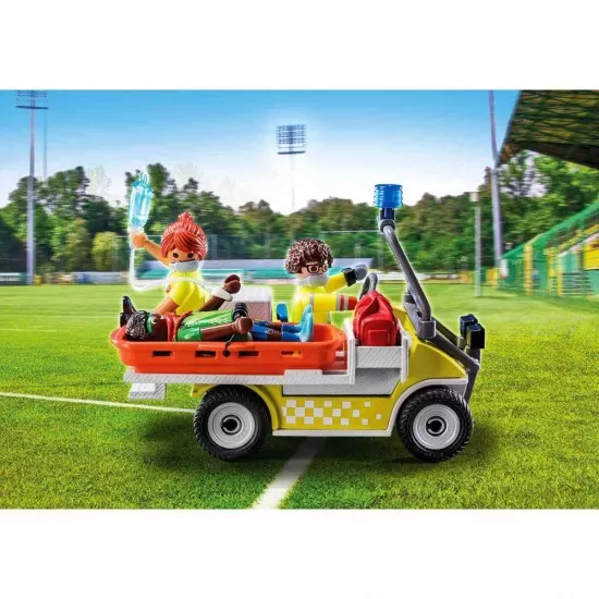 Playmobil City Life - Vehicul galben de salvare Playmobil City Life - Vehicul galben de salvare