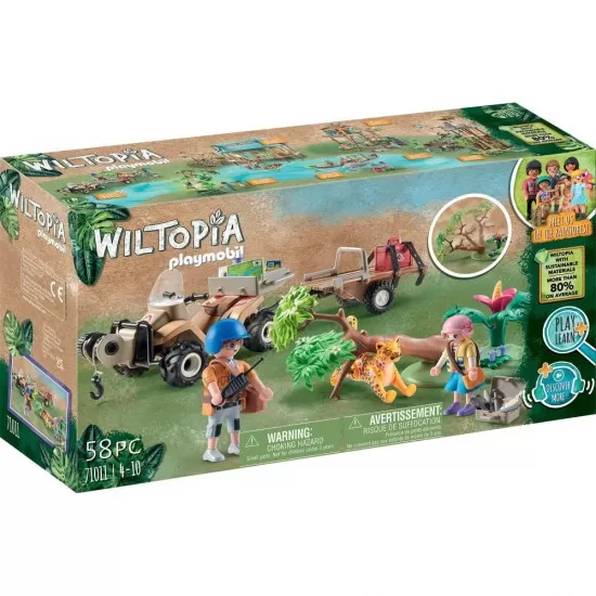 Playmobil Wiltopia - Vehicul pentru salvarea animalelor Playmobil Wiltopia - Vehicul pentru salvarea animalelor