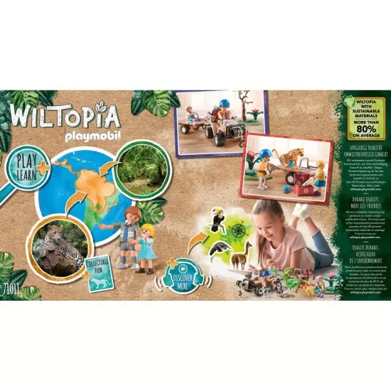Playmobil Wiltopia - Vehicul pentru salvarea animalelor Playmobil Wiltopia - Vehicul pentru salvarea animalelor