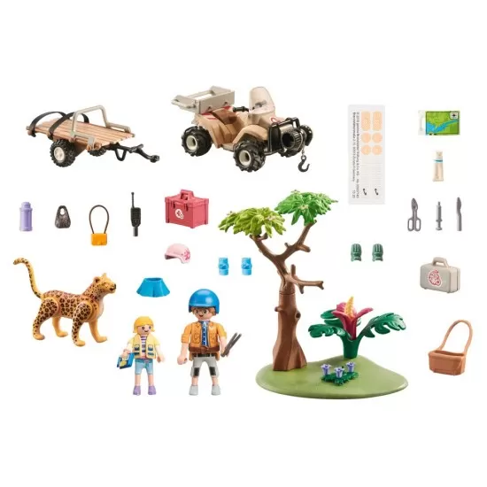Playmobil Wiltopia - Vehicul pentru salvarea animalelor Playmobil Wiltopia - Vehicul pentru salvarea animalelor