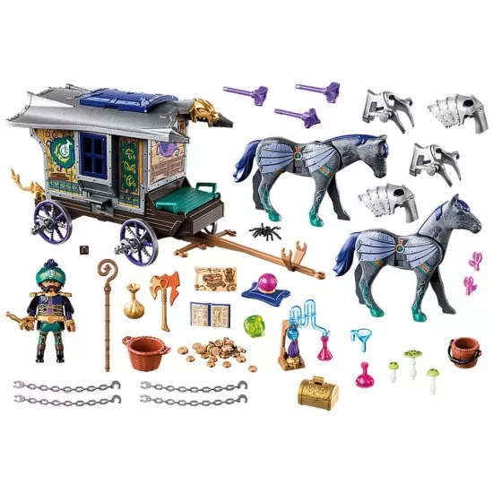 Playmobil Novelmore - Violet Vale - Trasura negustorului Playmobil Novelmore - Violet Vale - Trasura negustorului