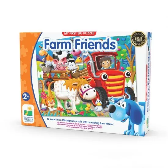 Primul meu puzzle de podea 12 piese - Animale la ferma Primul meu puzzle de podea 12 piese - Animale la ferma