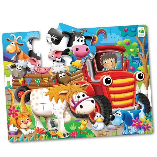 Primul meu puzzle de podea 12 piese - Animale la ferma Primul meu puzzle de podea 12 piese - Animale la ferma