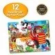 Primul meu puzzle de podea 12 piese - Animale la ferma Primul meu puzzle de podea 12 piese - Animale la ferma