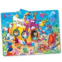 Primul meu puzzle de podea 12 piese - Prietenii oceanului