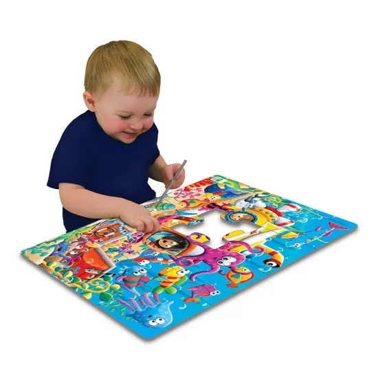 Primul meu puzzle de podea 12 piese - Prietenii oceanului Primul meu puzzle de podea 12 piese - Prietenii oceanului