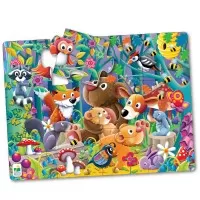 Primul meu puzzle de podea 12 piese - Prietenii padurii
