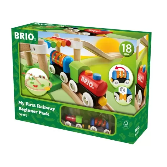 Primul meu set feroviar pentru incepatori Brio 18 piese Primul meu set feroviar pentru incepatori Brio 18 piese