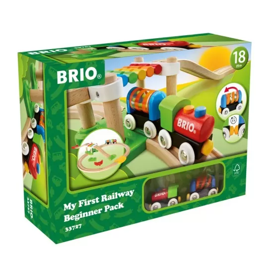 Primul meu set feroviar pentru incepatori Brio 18 piese Primul meu set feroviar pentru incepatori Brio 18 piese