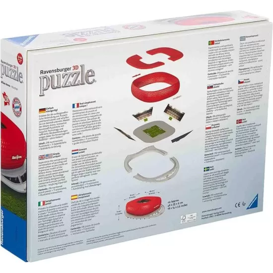 Puzzle 3D Allianz Arena 216 piese Ravensburger Puzzle 3D Allianz Arena 216 piese Ravensburger