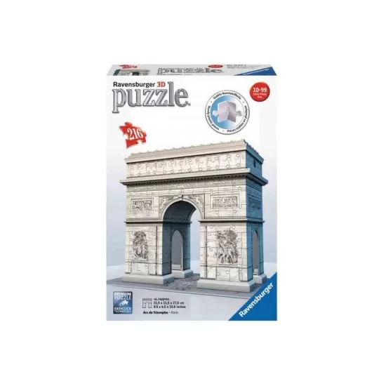 Puzzle 3D Arcul de Triumf 216 piese Ravensburger Puzzle 3D Arcul de Triumf 216 piese Ravensburger