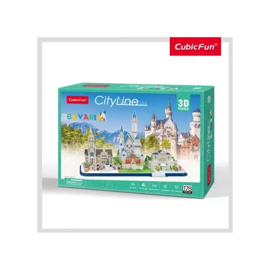 Puzzle 3D Bavaria CubicFun 178 piese Puzzle 3D Bavaria CubicFun 178 piese