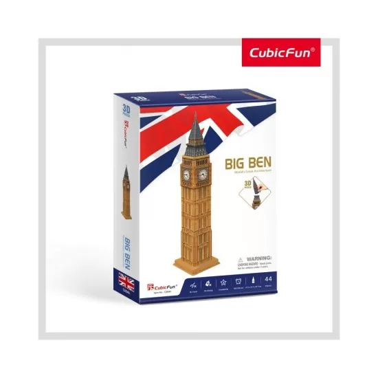 Puzzle 3D Big Ben nivel mediu 44 piese