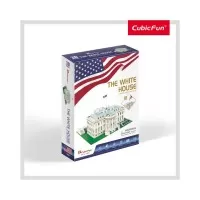 Puzzle 3D Casa Alba nivel mediu 56 piese
