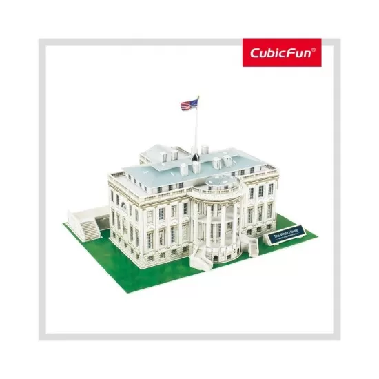 Puzzle 3D Casa Alba nivel mediu 56 piese Puzzle 3D Casa Alba nivel mediu 56 piese