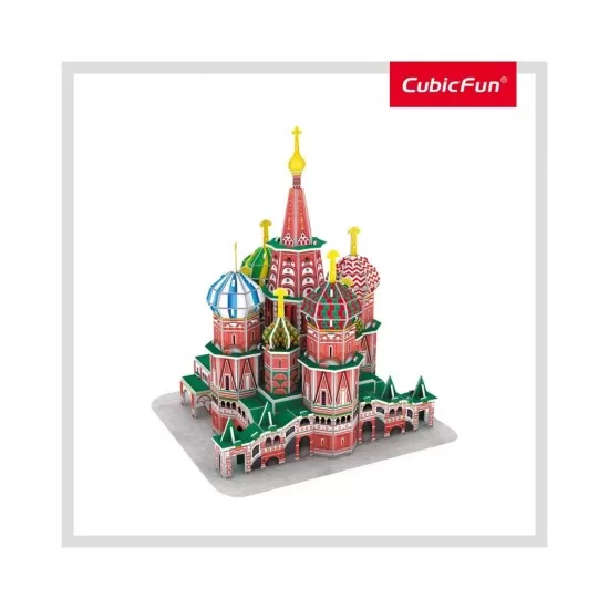 Puzzle 3D Catedrala St. Basil nivel mediu 92 piese Puzzle 3D Catedrala St. Basil nivel mediu 92 piese