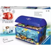 Puzzle 3D cutie comori cu animale 216 piese Ravensburger