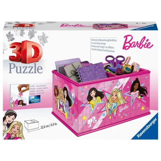 Puzzle 3D cutie depozitare Barbie 216 piese Puzzle 3D cutie depozitare Barbie 216 piese
