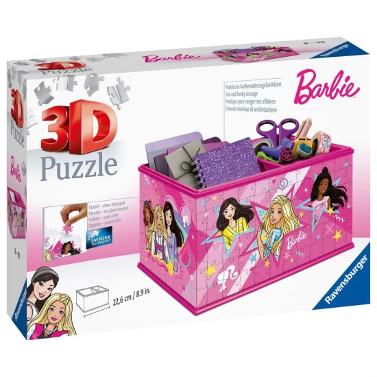 Puzzle 3D cutie depozitare Barbie 216 piese Puzzle 3D cutie depozitare Barbie 216 piese