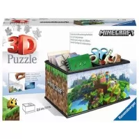 Puzzle 3D cutie depozitare Minecraft 216 piese Ravensburger