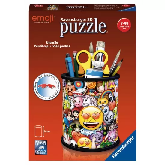 Puzzle 3D Emoji suport pixuri Ravensburger 54 piese Puzzle 3D Emoji suport pixuri Ravensburger 54 piese