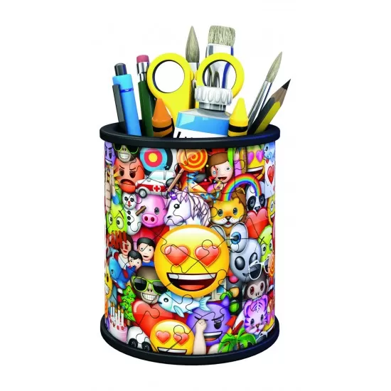 Puzzle 3D Emoji suport pixuri Ravensburger 54 piese Puzzle 3D Emoji suport pixuri Ravensburger 54 piese